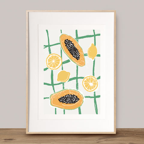 papaya and lemon