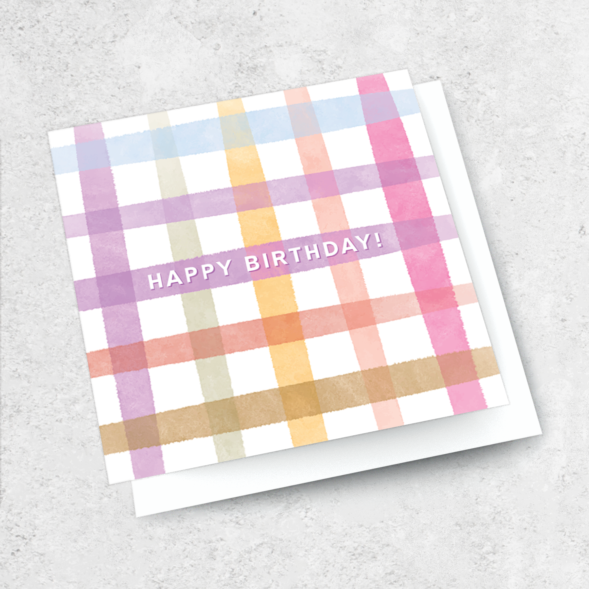 gingham happy birthday!