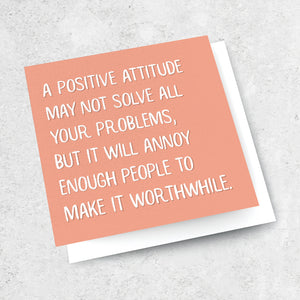 positive attitude