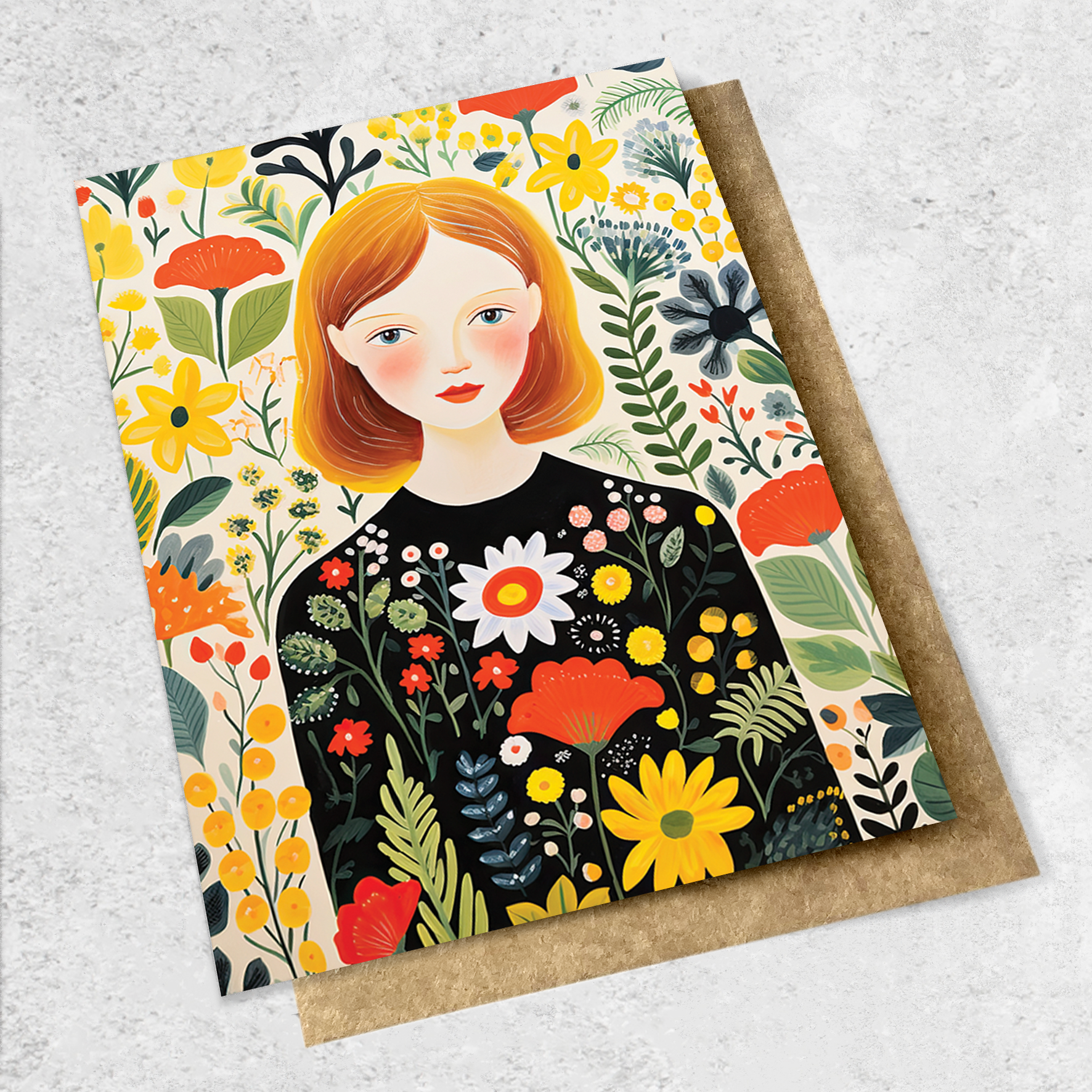 flower girl red