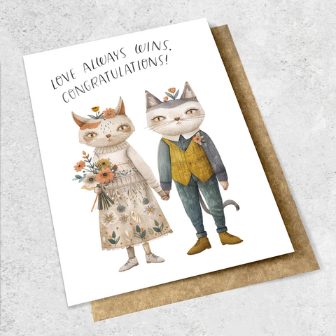 vintage cat couple