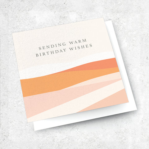 sending warm birthday wishes