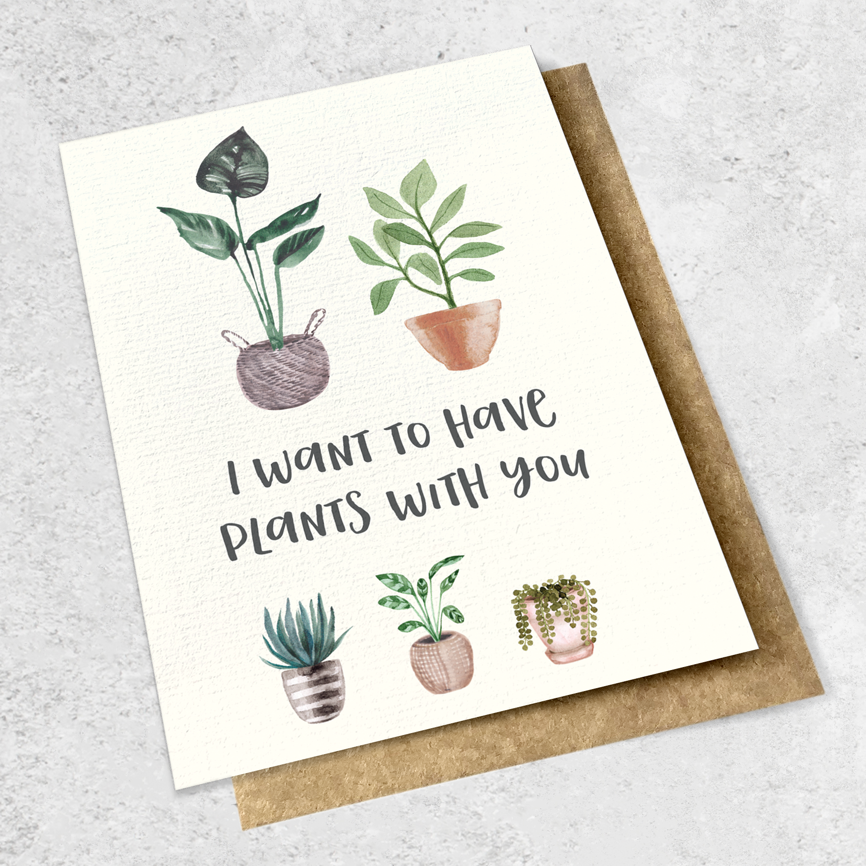 i want to have plants with you
